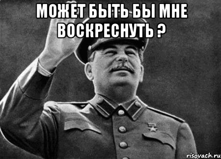 Может Быть Бы Мне Воскреснуть ? , Мем сталин расстрелять