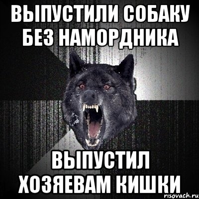 выпустили собаку без намордника выпустил хозяевам кишки, Мем Сумасшедший волк