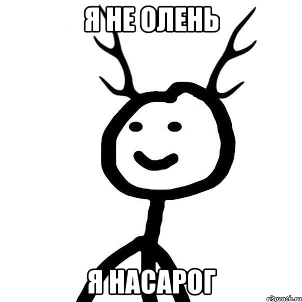 я не олень я насарог