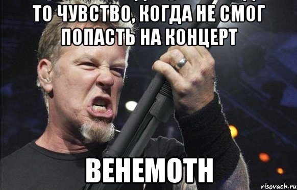 ТО ЧУВСТВО, КОГДА НЕ СМОГ ПОПАСТЬ НА КОНЦЕРТ BEHEMOTH, Мем То чувство когда