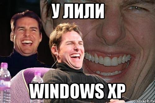 у лили windows xp, Мем том круз