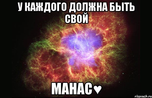 У каждого должна быть свой Манас♥, Мем Туманность