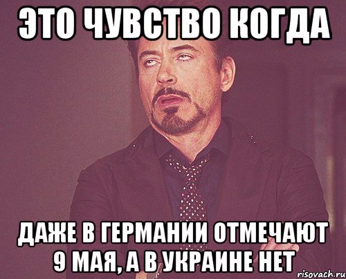 Это чувство когда даже в Германии отмечают 9 Мая, а в Украине нет, Мем твое выражение лица