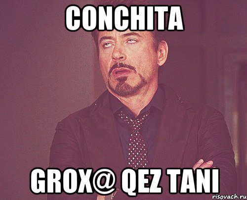 Conchita Grox@ qez tani, Мем твое выражение лица