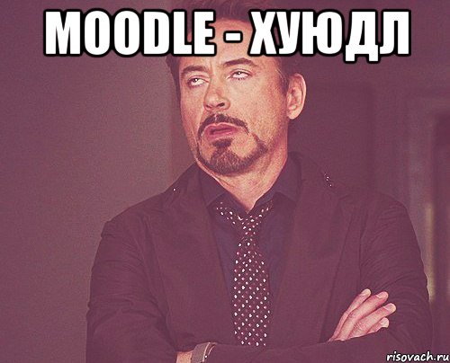 Moodle - хуюдл , Мем твое выражение лица