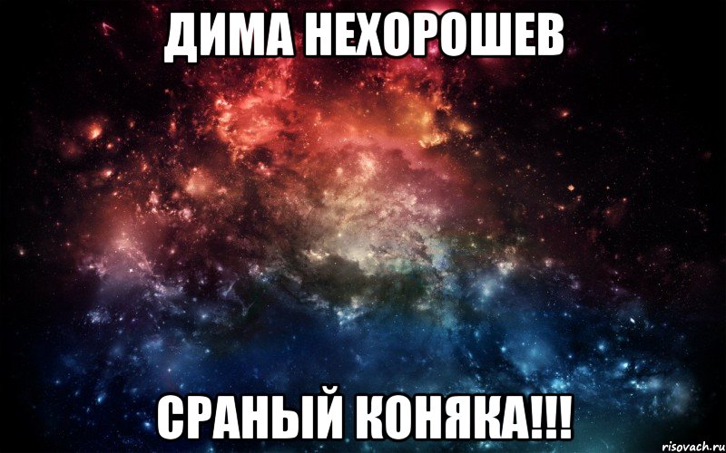 Дима Нехорошев Сраный коняка!!!, Мем Просто космос