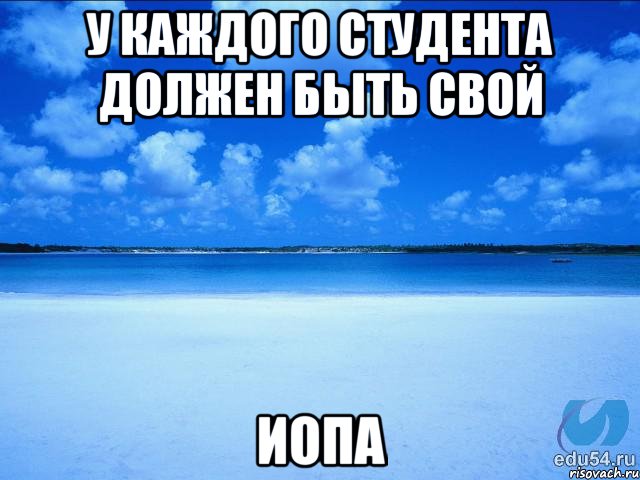 У каждого студента должен быть свой ИОПА, Мем у каждой Ксюши должен быть свой 