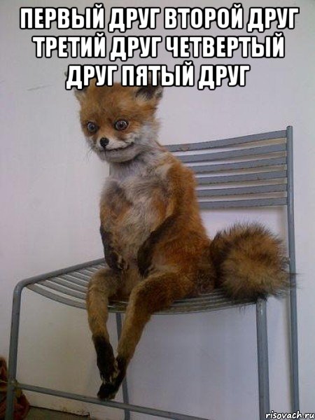 Первый друг Второй друг третий друг четвертый друг пятый друг , Мем Упоротая лиса