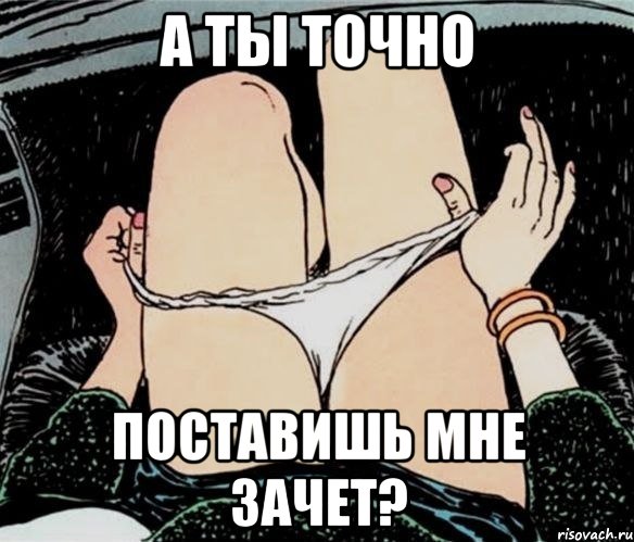 А ТЫ ТОЧНО ПОСТАВИШЬ МНЕ ЗАЧЕТ?, Мем А ты точно