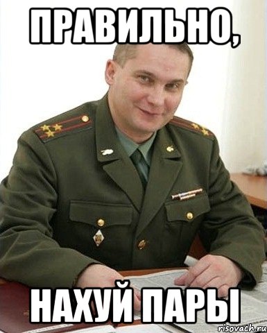 Правильно, Нахуй пары, Мем Военком (полковник)