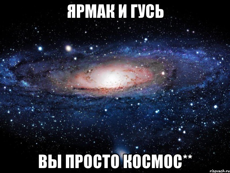 Ярмак и Гусь вы просто КОСМОС**, Мем Вселенная