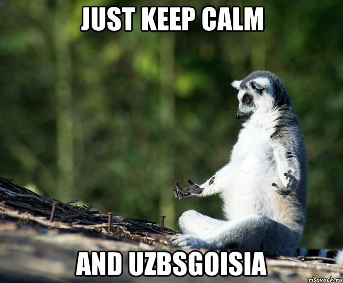 just keep calm and uzbsgoisia, Мем не узбагоюсь