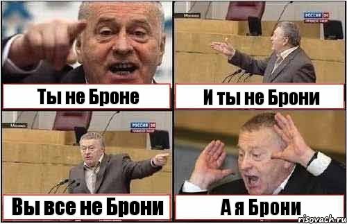 Ты не Броне И ты не Брони Вы все не Брони А я Брони, Комикс жиреновский