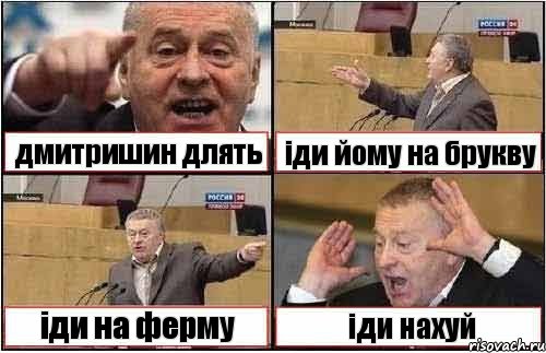 дмитришин длять іди йому на брукву іди на ферму іди нахуй, Комикс жиреновский