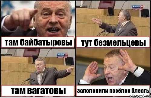 там байбатыровы тут безмельцевы там вагатовы заполонили посёлок блеать!, Комикс жиреновский