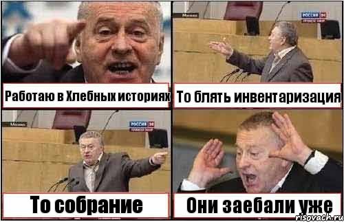 Работаю в Хлебных историях То блять инвентаризация То собрание Они заебали уже, Комикс жиреновский