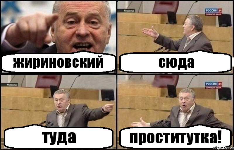 жириновский сюда туда проститутка!, Комикс Жириновский