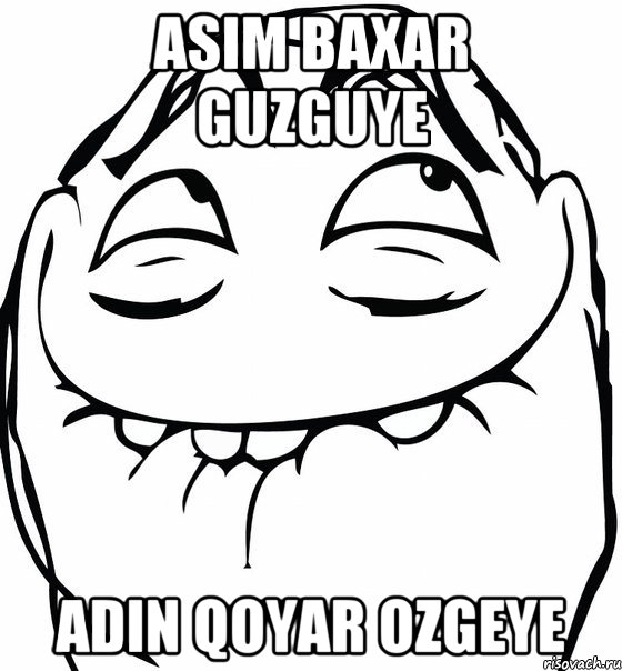 Asim baxar guzguye adin qoyar ozgeye, Мем  аааа