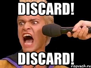 DISCARD! DISCARD!, Мем Адвокат