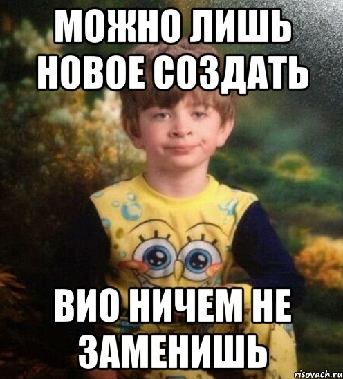 Можно лишь новое создать ВиО ничем не заменишь