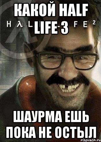 КАКОЙ HALF LIFE 3 ШАУРМА ЕШЬ ПОКА НЕ ОСТЫЛ, Мем Ашот Фримэн