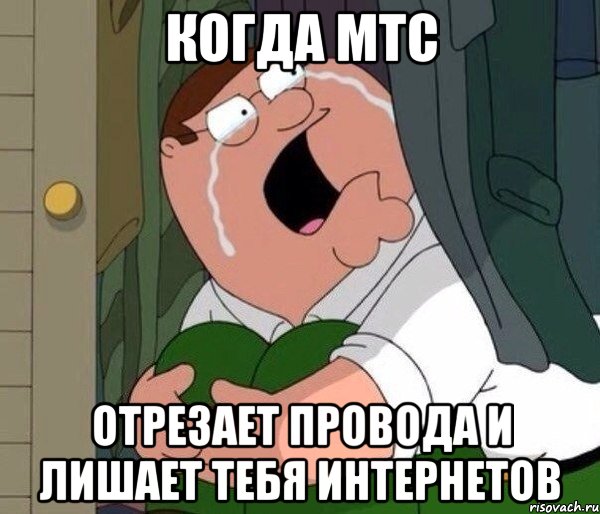 Когда мтс отрезает провода и лишает тебя интернетов, Мем Да заткнись ты уже