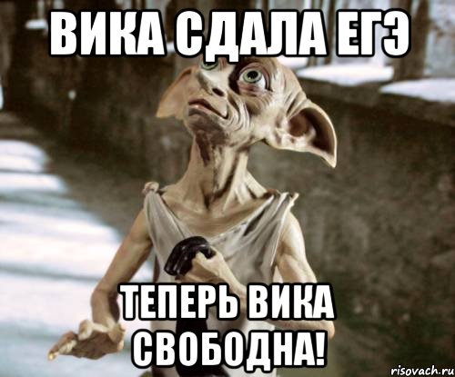 Вика сдала ЕГЭ Теперь Вика свободна!