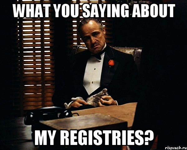 what you saying about my REGISTRieS?, Мем Дон Вито Корлеоне