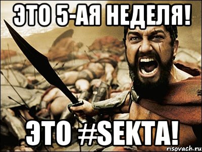 ЭТО 5-ая НЕДЕЛЯ! ЭТО #SEKTA!, Мем Это Спарта