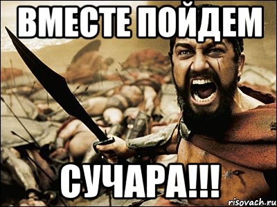 вместе пойдем СУЧАРА!!!, Мем Это Спарта