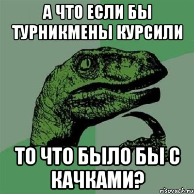 А что Если бы турникмены курсили То что было бы с качками?, Мем Филосораптор