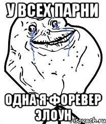 У всех парни Одна я форевер элоун, Мем Forever Alone