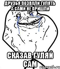 Друзья позвали гулять а сами не пришли Сказав гуляй сам, Мем Forever Alone