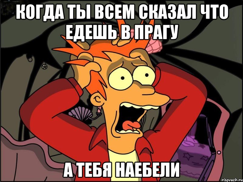 когда ты всем сказал что едешь в Прагу а тебя наебели, Мем Фрай в панике