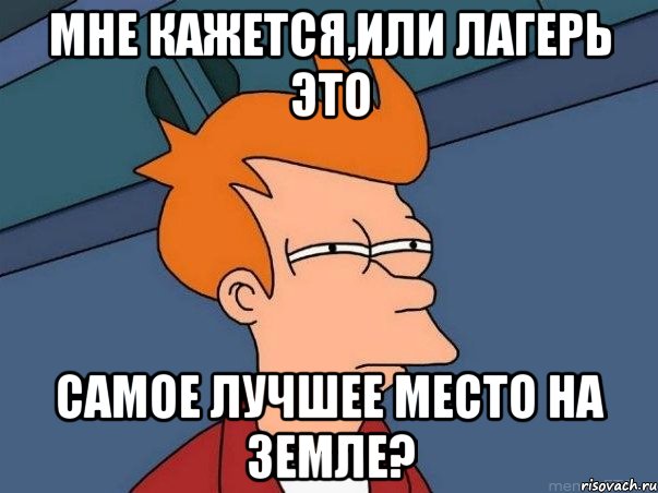 мне кажется,или лагерь это самое лучшее место на Земле?, Мем  Фрай (мне кажется или)