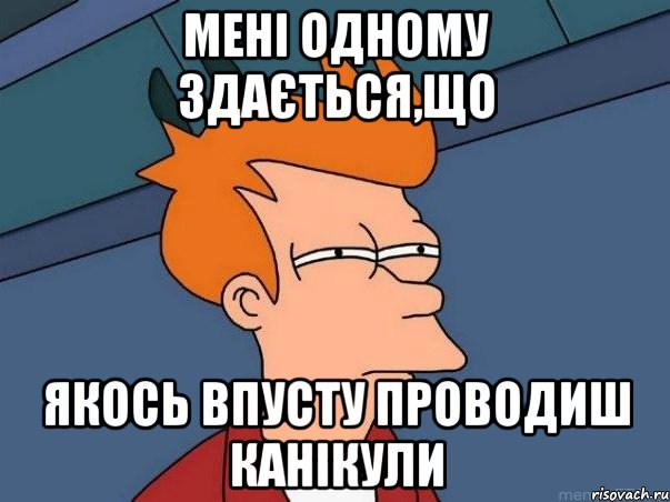 Мені одному здається,що якось впусту проводиш канікули, Мем  Фрай (мне кажется или)