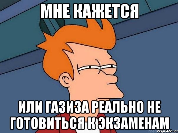 мне кажется или Газиза реально не готовиться к экзаменам, Мем  Фрай (мне кажется или)