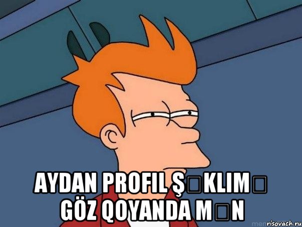  Aydan profil şəklimə göz qoyanda mən, Мем  Фрай (мне кажется или)