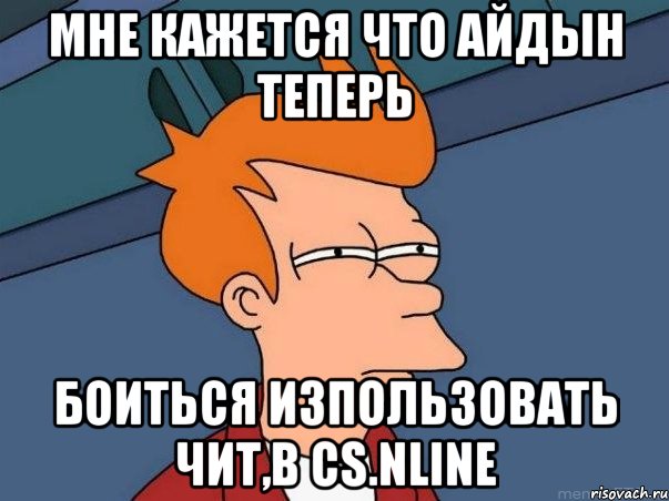 Мне кажется что Айдын теперь Боиться изпользовать чит,в cs.nline, Мем  Фрай (мне кажется или)