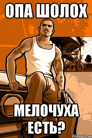 опа шолох мелочуха есть?, Мем GTA