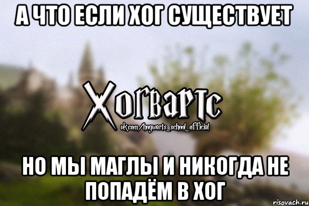 А что если Хог существует но мы маглы и никогда не попадём в Хог, Мем Хогвартс