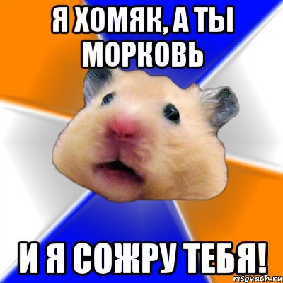 Я хомяк, а ты морковь и я сожру тебя!, Мем Хомяк