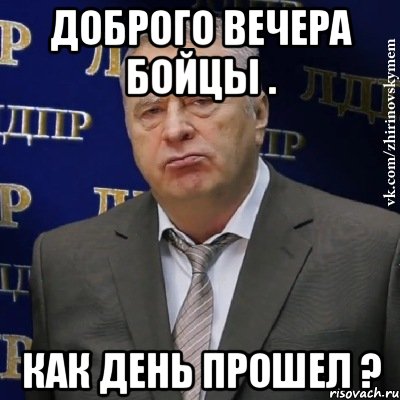 ДОБРОГО ВЕЧЕРА БОЙЦЫ . Как день прошел ?, Мем Хватит это терпеть (Жириновский)