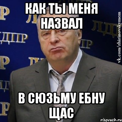 Как ты меня назвал В сюзьму ебну щас, Мем Хватит это терпеть (Жириновский)