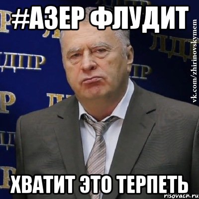 #Азер флудит Хватит это терпеть, Мем Хватит это терпеть (Жириновский)