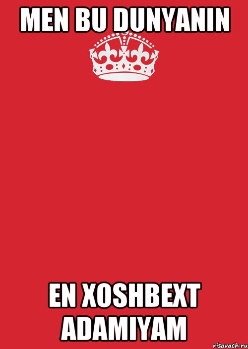 Men bu dunyanin en xoshbext adamiyam, Комикс Keep Calm 3