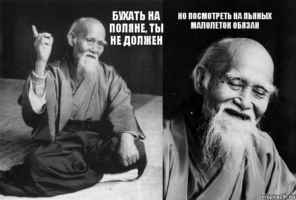 Бухать на поляне, ты не должен Но посмотреть на пьяных малолеток обязан