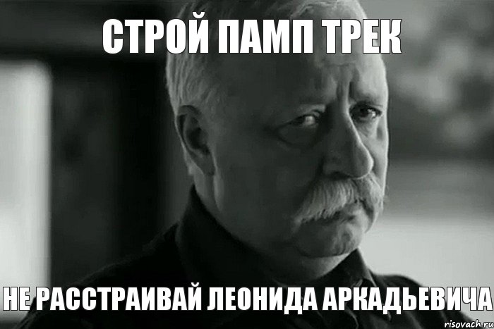 Строй памп трек не расстраивай леонида аркадьевича, Мем Не расстраивай Леонида Аркадьевича