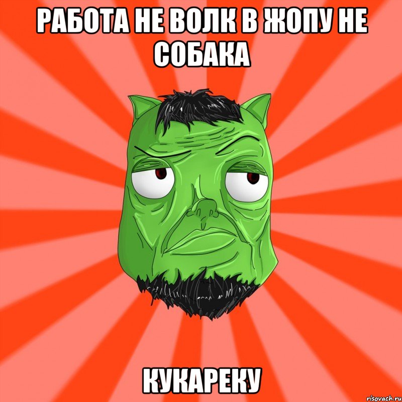 Работа не волк в жопу не собака кукареку, Мем Лицо Вольнова когда ему говорят