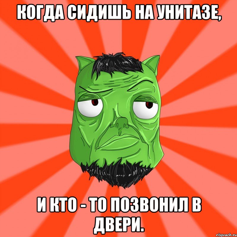 Когда сидишь на унитазе, и кто - то позвонил в двери., Мем Лицо Вольнова когда ему говорят